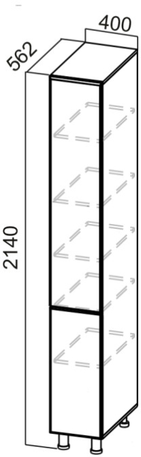 Пенал П400г (глухой) Модерн Нью