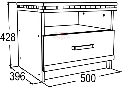Тумба с 1-м ящ. Ольга 13