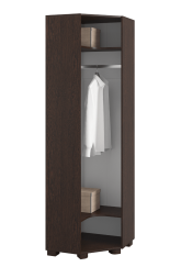 Шкаф угловой с зеркалом «Монблан» МБ-20К венге