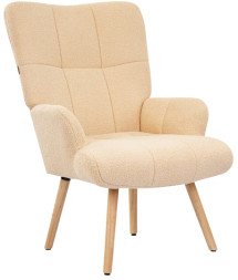 Кресло BRABIX "Soft LC-305", фактурная ткань букле (экомех), кремовое, 533146
