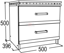 Тумба с 2-мя ящ. Ольга 13