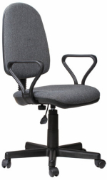 Кресло "Prestige", с подлокотниками, серое