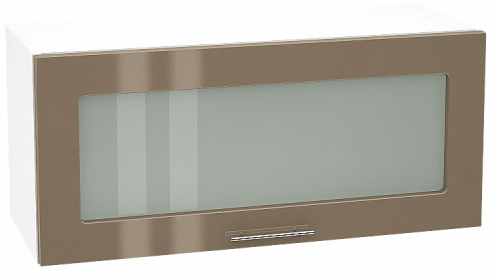 Шкаф верхний горизонт. со стеклом Кухня Валерия ШВГС 800 (глянец)