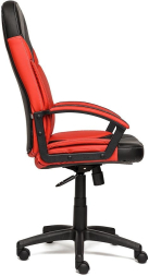 Кресло TWISTER кож/зам, черный/красный, 36-6/36-161