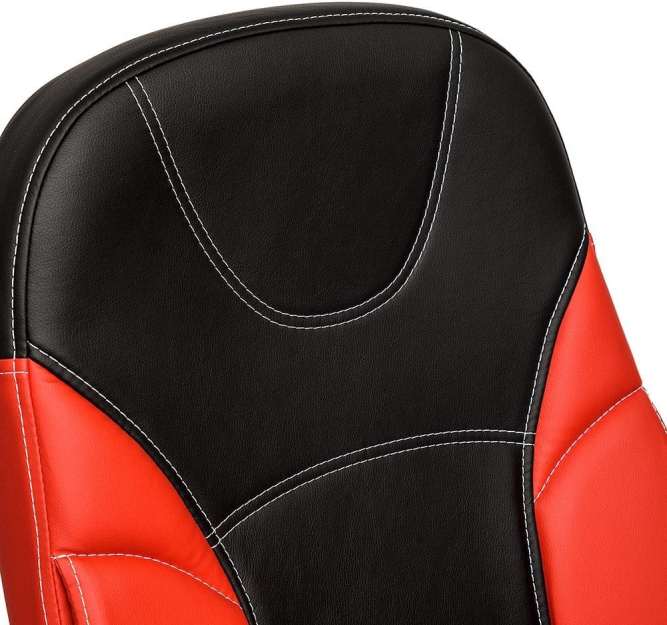 Кресло TWISTER кож/зам, черный/красный, 36-6/36-161
