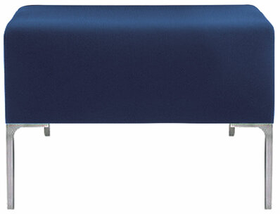 Пуф "Хост" М-43, 620х620х450 мм, экокожа, темно-синий