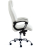 Кресло BOSS люкс (хром) кож/зам, белый, 36-01/36-01/06