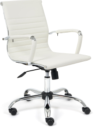 Кресло URBAN-LOW кож/зам, белый, 36-01