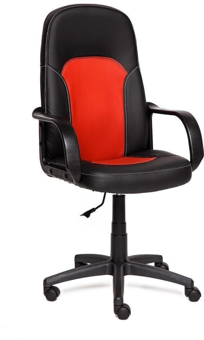 Кресло PARMA кож/зам, черный/красный, 36-6/36-161