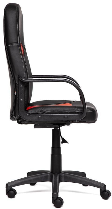 Кресло PARMA кож/зам, черный/красный, 36-6/36-161