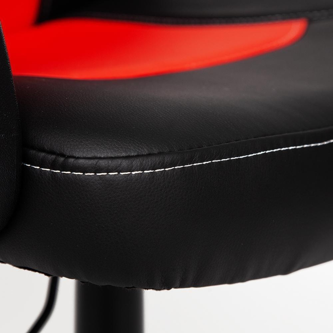 Кресло PARMA кож/зам, черный/красный, 36-6/36-161