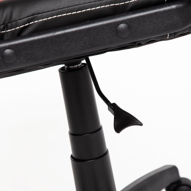 Кресло PARMA кож/зам, черный/красный, 36-6/36-161