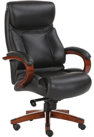 Кресло из натуральной кожи BRABIX PREMIUM "Infinity EX-707", дерево, черное, 531826