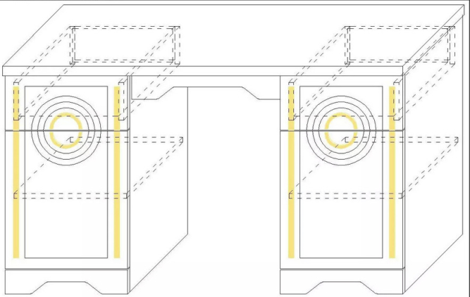 Трельяж (б/подзеркальника) Луиза NEW
