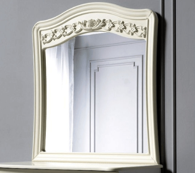 Подзеркальник с зеркалом на комод Азалия Эмаль