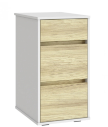 Тумба Оскар ОС-10 белый структурный/блэквуд ячменный