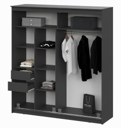 Шкаф-купе ШК №25 ЛАЙТ Блэк (2000)