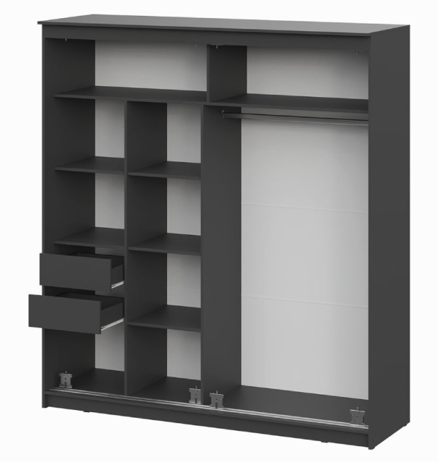 Шкаф-купе ШК №25 ЛАЙТ Блэк (2000)