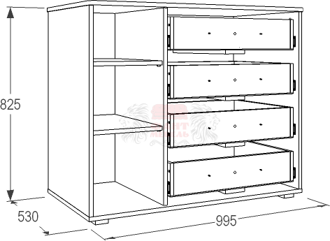 Комод "Омега 16"