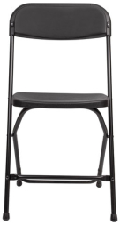 Стул складной для дома и офиса BRABIX &quot;Golf CF-002&quot;, черный каркас, пластик черный, 531563