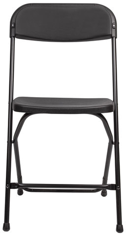 Стул складной для дома и офиса BRABIX &quot;Golf CF-002&quot;, черный каркас, пластик черный, 531563