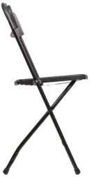 Стул складной для дома и офиса BRABIX &quot;Golf CF-002&quot;, черный каркас, пластик черный, 531563