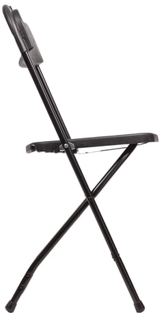 Стул складной для дома и офиса BRABIX &quot;Golf CF-002&quot;, черный каркас, пластик черный, 531563