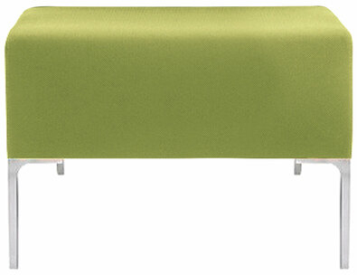 Пуф "Хост" М-43, 620х620х450 мм, экокожа, светло-зеленый