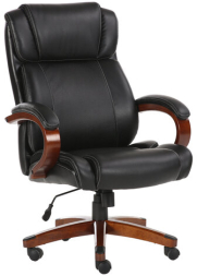 Кресло офисное BRABIX PREMIUM &quot;Magnum EX-701&quot;, дерево, рециклированная кожа, черное, 531827