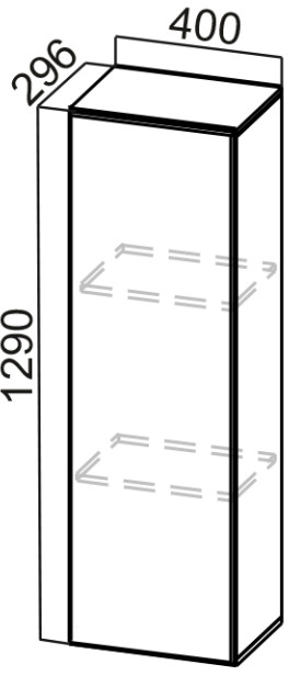 Пенал-надстройка 400 (296) Модерн Нью