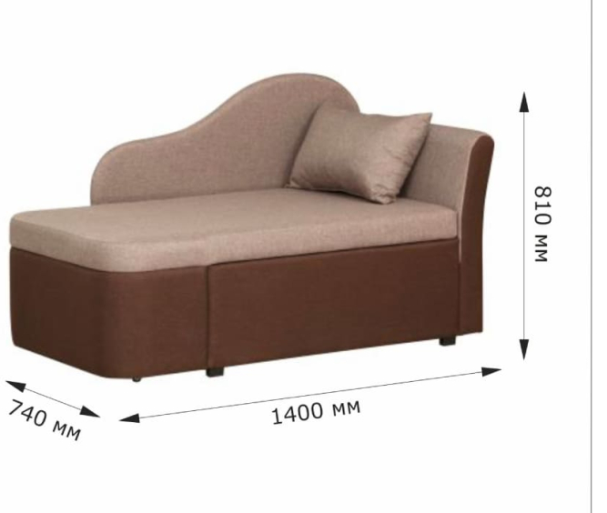 Тахта Мася-12 (левый, в комплекте с подушкой)