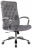 Кресло офисное T-9928SL, усиленное, НАГРУЗКА до 200 кг, хром, ткань, серое, 1985910