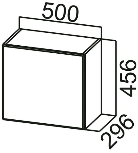 Шкаф навесной ШГ500 (горизонт.) Прованс