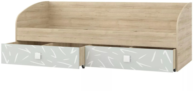 Кровать односпальная с двумя ящиками Микки