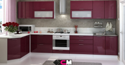 Кухня Ксения Бордо (1,7*3,6 м) модульная