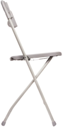Стул складной для дома и офиса BRABIX &quot;Golf CF-002&quot;, серый каркас, пластик серый, 531564