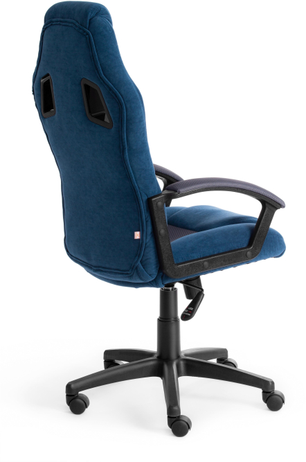 Кресло DRIVER флок/ткань, синий/серый, 32/12