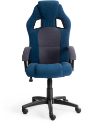 Кресло DRIVER флок/ткань, синий/серый, 32/12