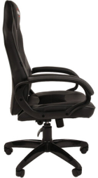 Кресло компьютерное BRABIX "Accent GM-161", TW/экокожа, черное/серое, 532576, 7083504