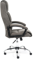 Кресло BERGAMO (хром) флок , серый, 29