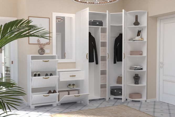 Шкаф «Монблан» МБ-21К белое дерево