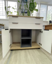 Комод Скайлайт СЛ-10К блэквуд ячменный/белый/графит/меренга