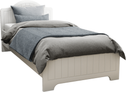 Кровать «Монблан» МБ (601К-604К) белое дерево