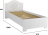 Кровать «Монблан» МБ (601К-604К) белое дерево