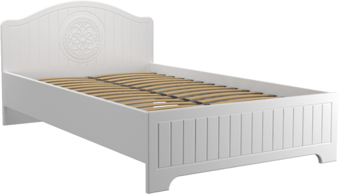 Кровать «Монблан» МБ (601К-604К) белое дерево