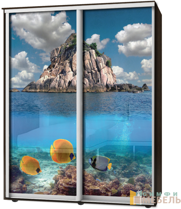 Шкаф-купе 2х дв Стандарт Фотопечать № 99