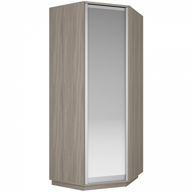 Шкаф-купе Экспресс Угловой ( Зеркало) Ясень шимо светлый