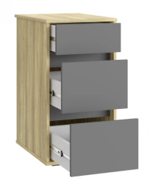 Тумба Оскар ОС-10 блэквуд ячменный/графит