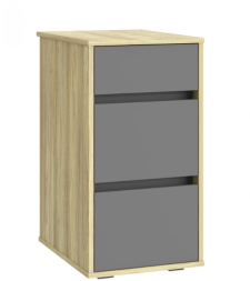 Тумба Оскар ОС-10 блэквуд ячменный/графит