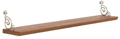 Полка с ковкой POL155II (Кентаки каштан)